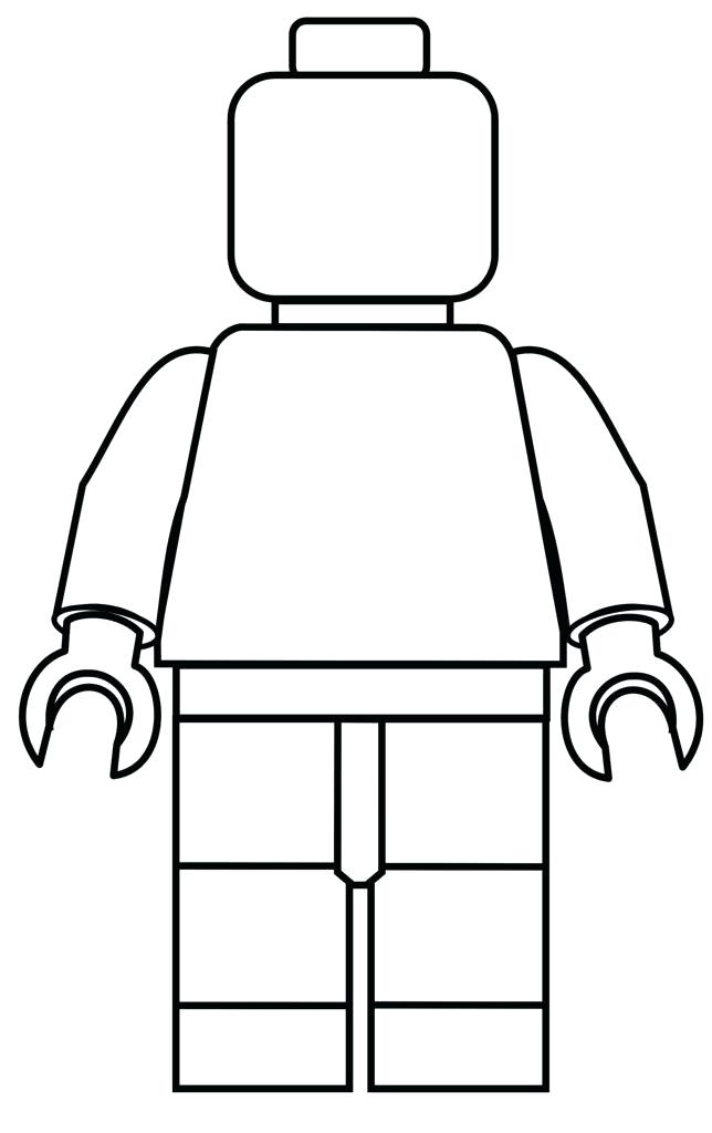 644x1024 Lego Man Coloring