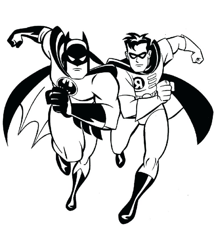 750x838 Batman Cartoon Coloring Pages Batman And Robin Coloring Pages Dc