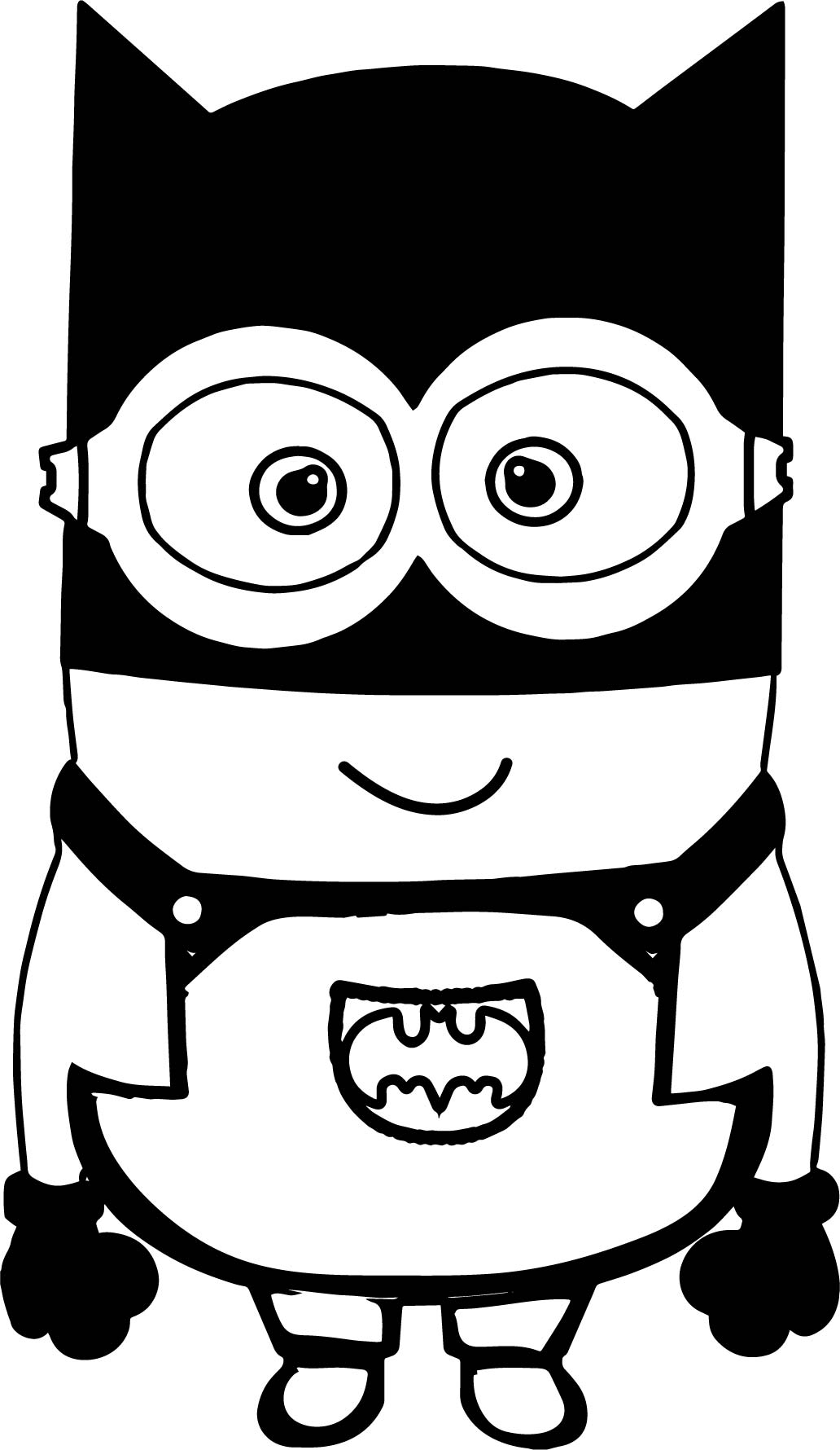 1032x1780 Batman Cartoon Minions Coloring