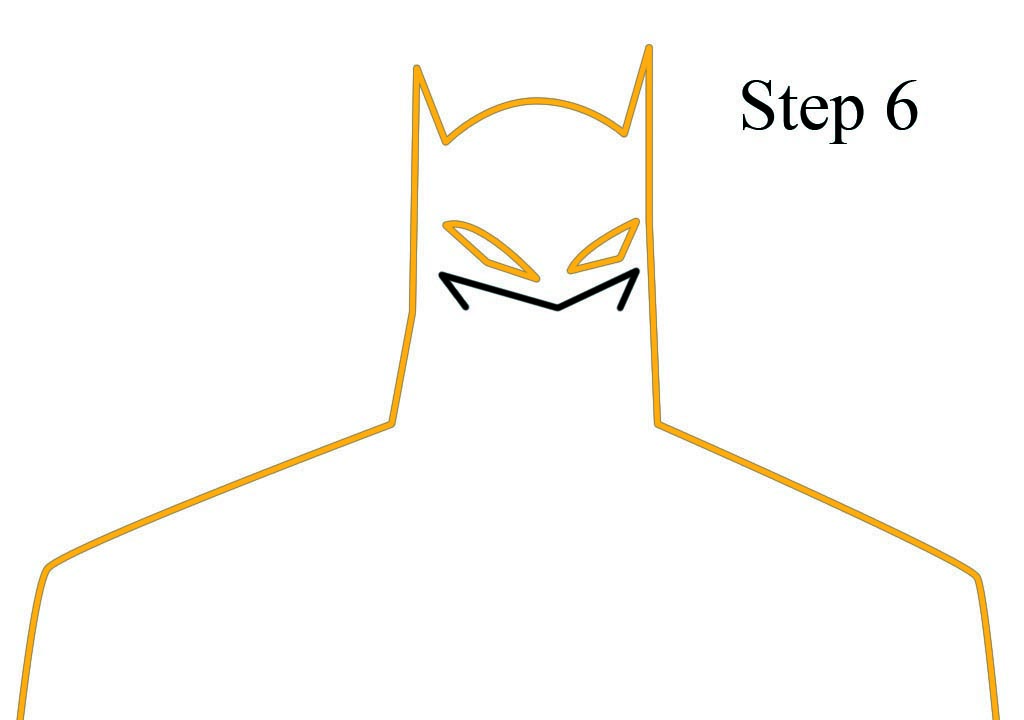 1024x720 How To Draw Batman Drawing Easydrawingstokids