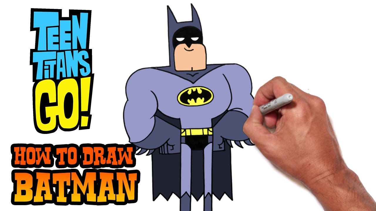 1280x720 How To Draw Batman Teen Titans Go