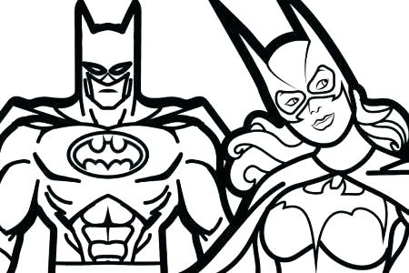 450x300 Batman Drawing Coloring Pages