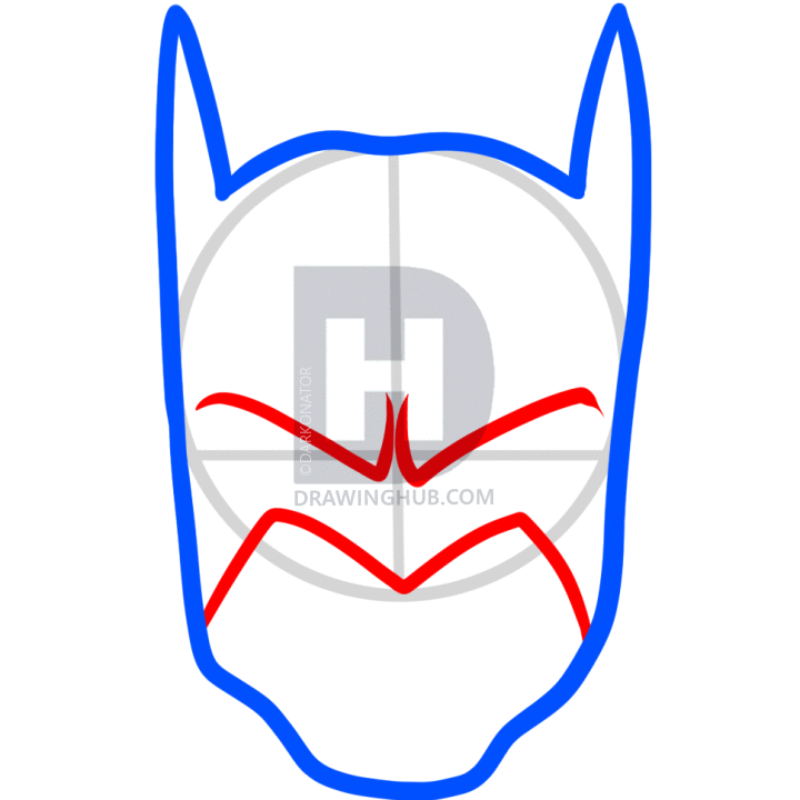 720x720 How To Draw Batman Easy, Step