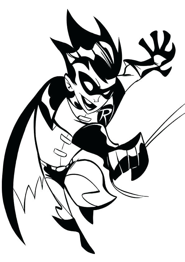 595x842 Batman And Robin Coloring Pages Spider Man Color
