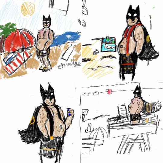 540x540 My Year Old Has Started Drawing Fat, Middle Aged Batman