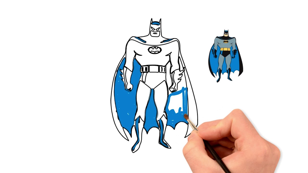 1280x720 Batman Drawing