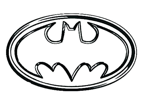 600x425 Batman Symbol Coloring Pages