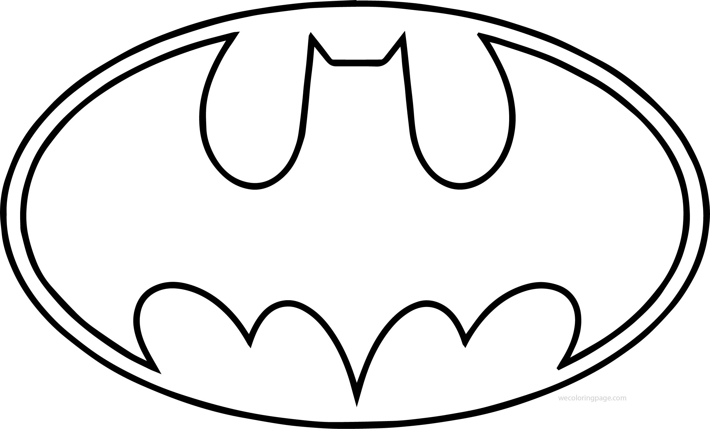 2400x1452 Batman Easy Drawing Logo