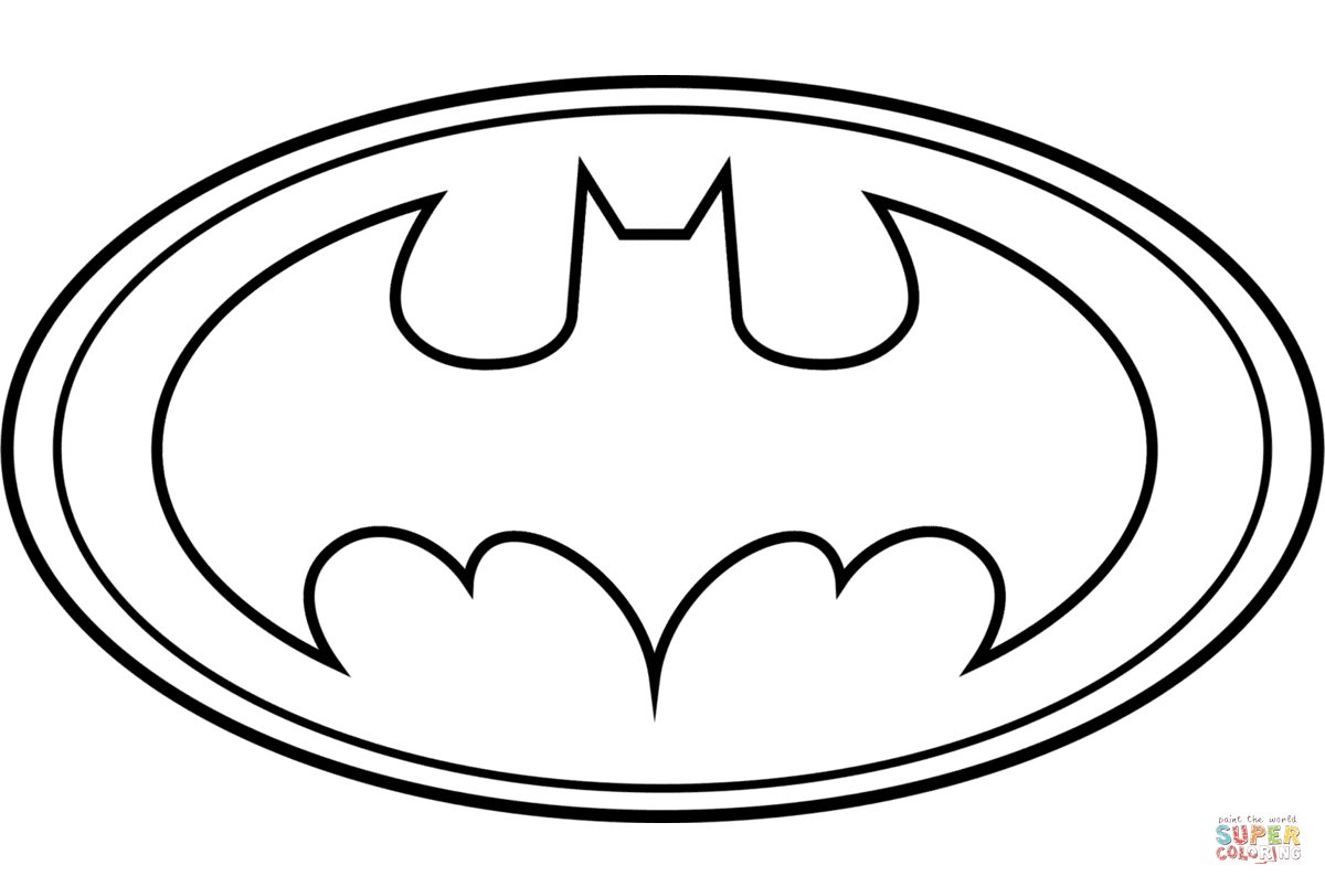 1200x804 Free Printable Batman Logo Coloring Pages