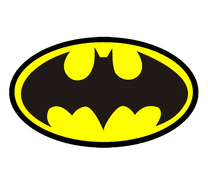 678x600 How To Draw Batman Logo Easy Drawing Guides
