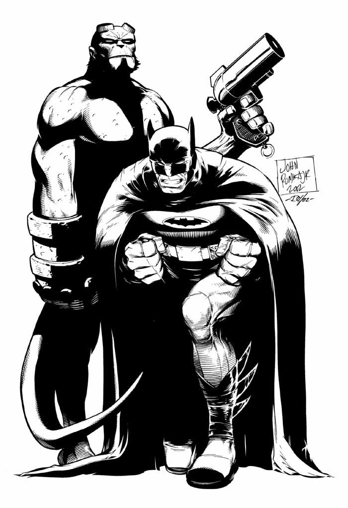 700x1021 Batman Hellboy