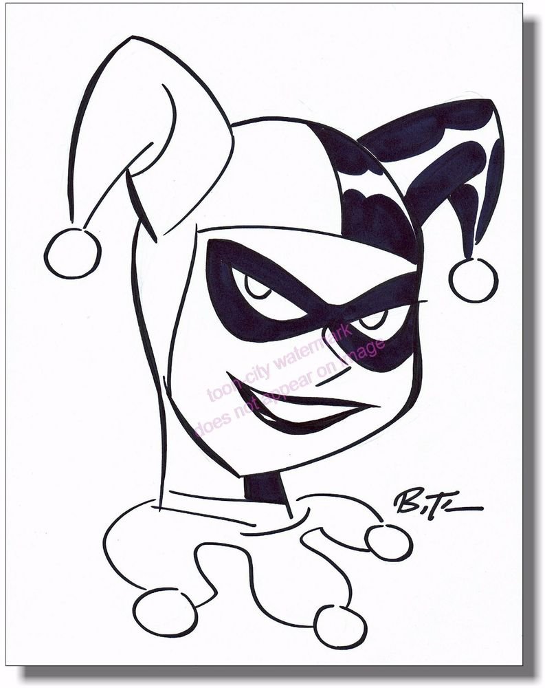 793x1000 Greetings From Mr Joker Harley Quinn Bruce Timm Drawing Pencil