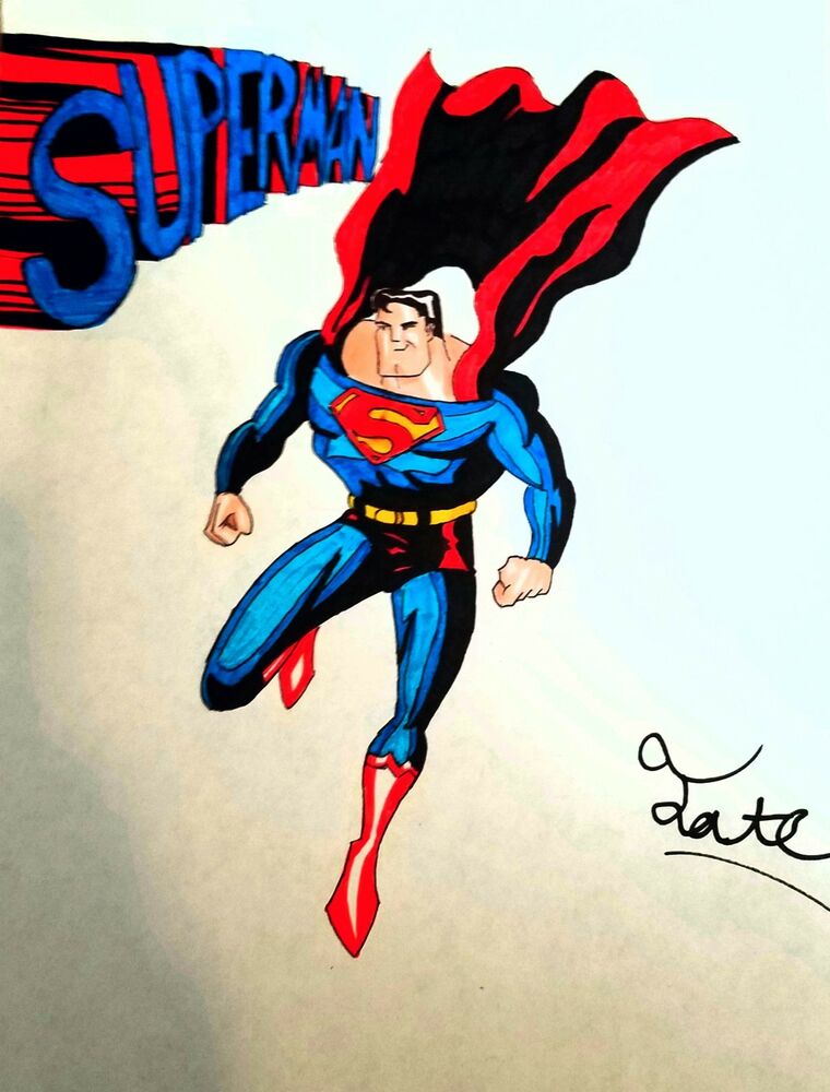 760x1000 Superman Man Of Steel Cartoon Dc Superheroes Comic Art Drawing