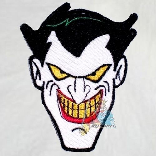 500x500 Batman Joker Face Embroidered Patch Animated Series Robin Jack