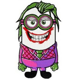 278x278 Joker Minion Iron On Patch
