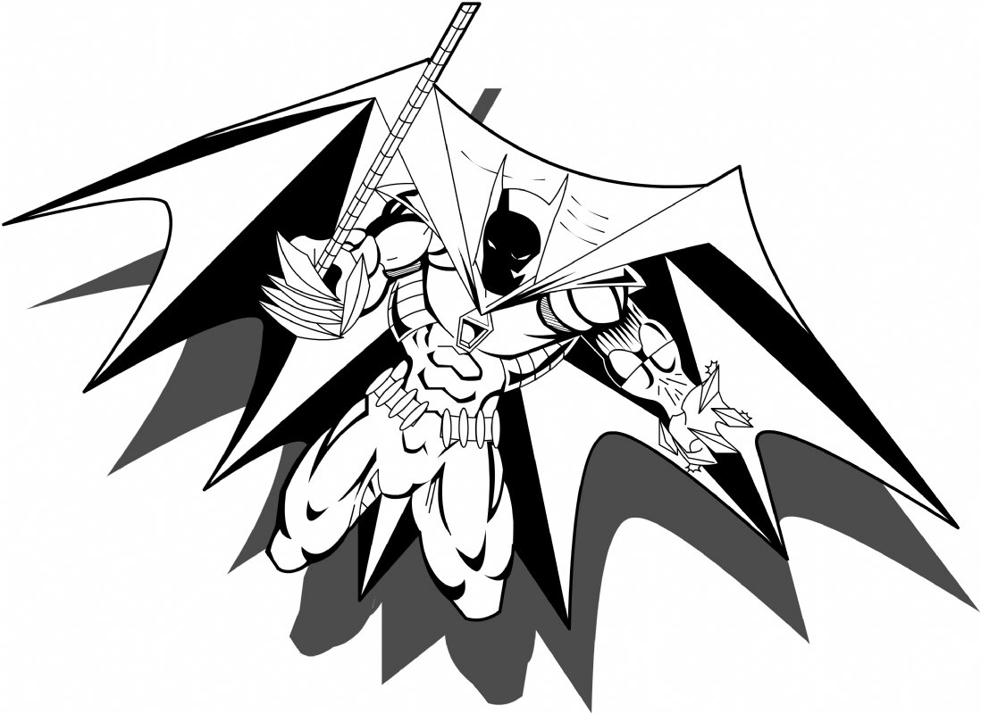 1098x800 New Batman, In Fernando Gomez Lezama's Fernando Comic Art Gallery Room