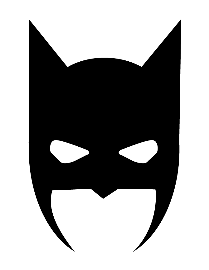 670x867 batman mask halloween silhouette tutorials batman mask