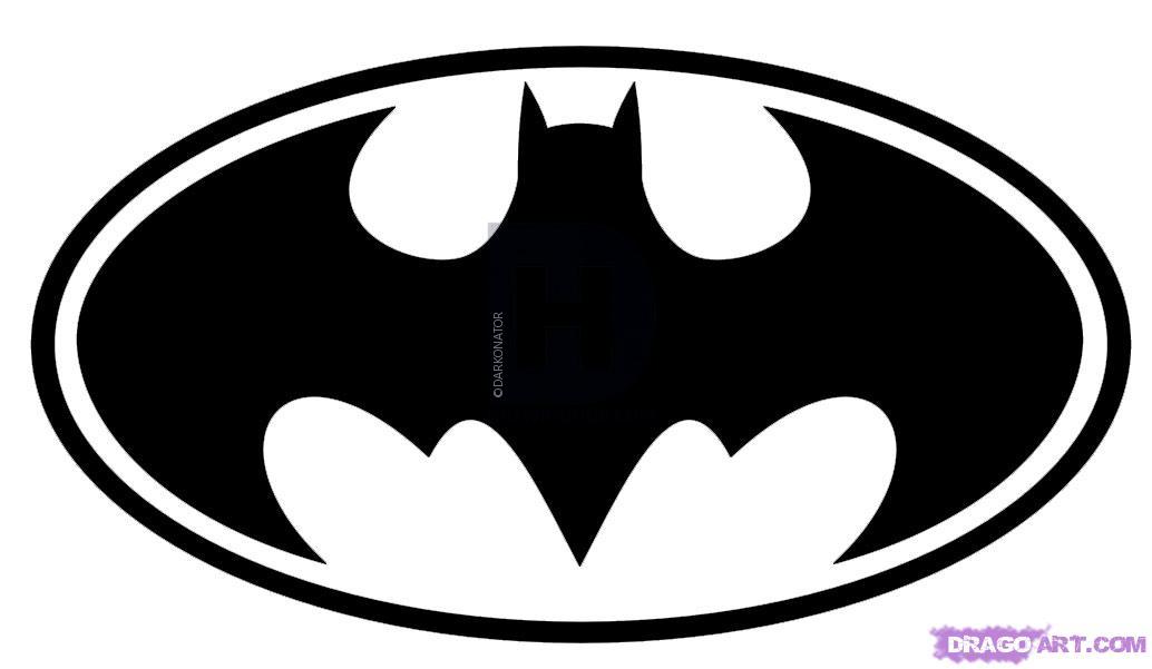 1034x601 How To Draw Batman Logo, Step