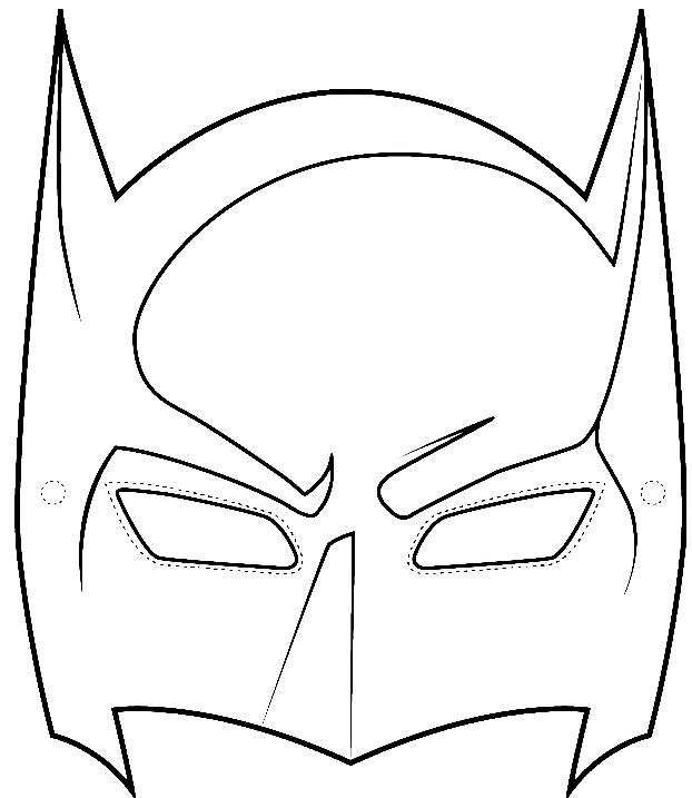 622x717 Sample Batman Mask Template
