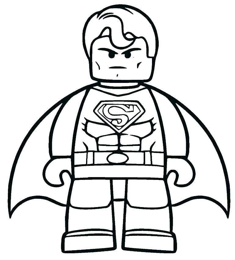 770x850 Lego Batman Coloring Pages Easy Drawing Pictures Superman