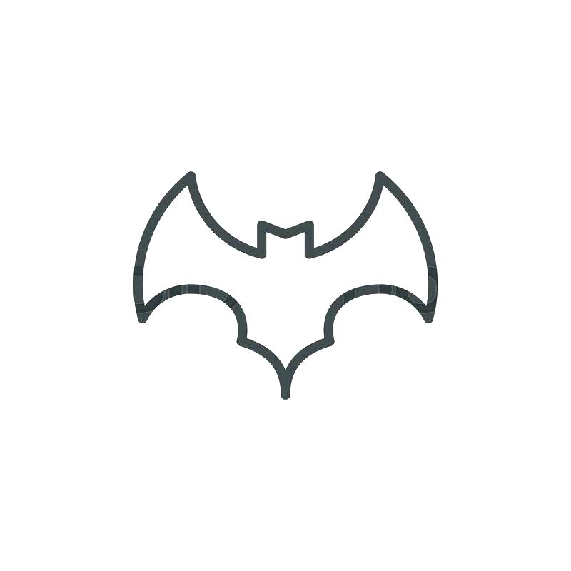 800x800 Outline Of A Bat Batman Outline Tattoo