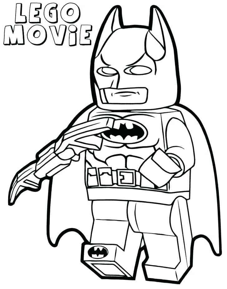 728x925 Batman Coloring Pages Simple Outline Lego Pictures