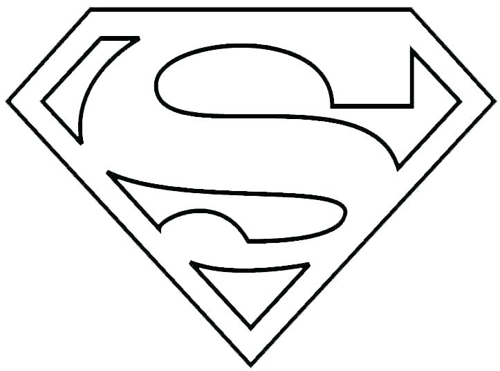 723x536 Superman Logo Coloring
