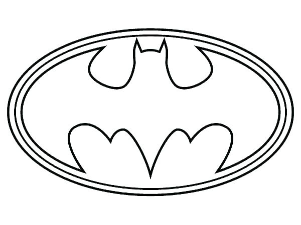 600x450 Batman Symbol Coloring