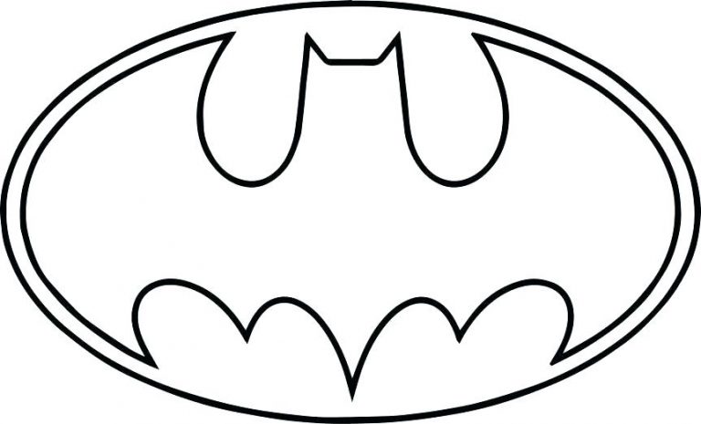 768x465 Batman Logo Coloring Pages Bat Man Coloring Pages Batman Logo
