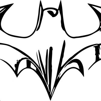 336x336 Batman Logo Vector Coreldraw Cad Drawing Vs Superman Easy