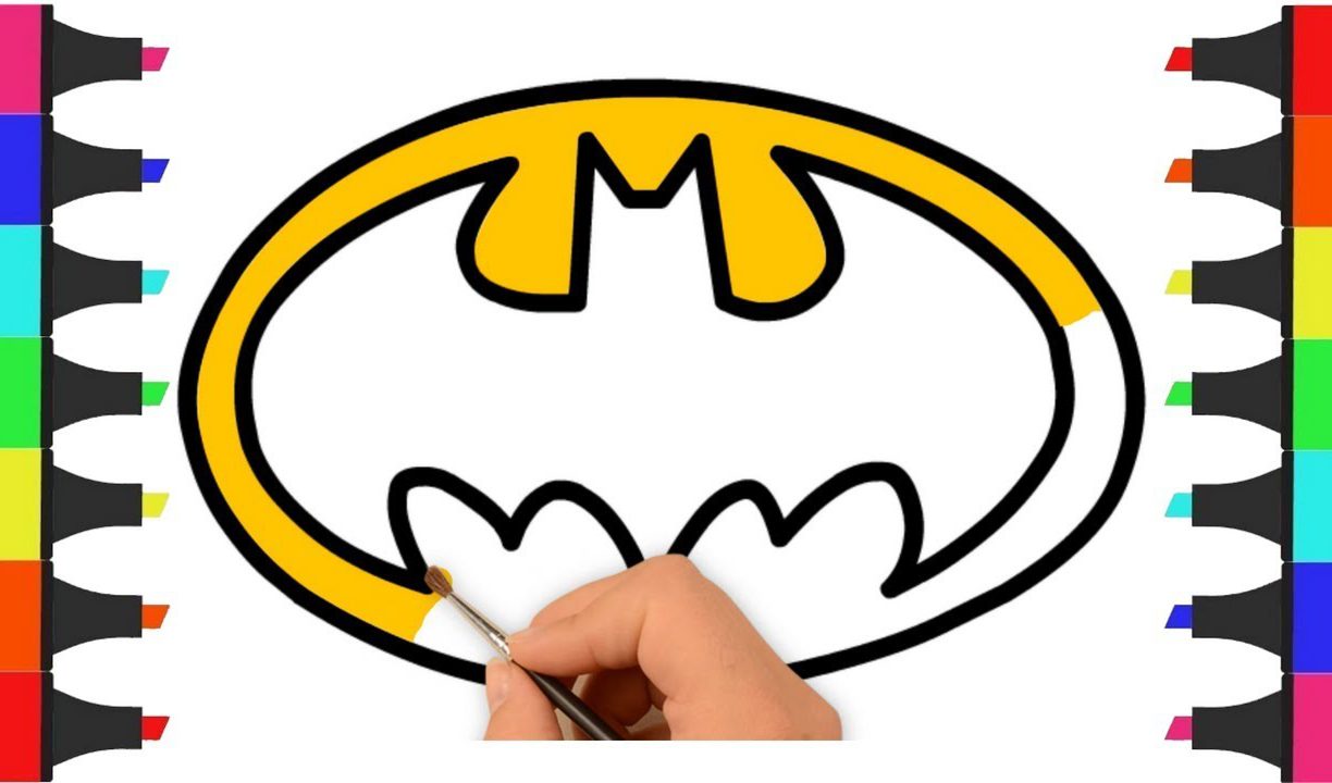 1224x720 Batman Logo Coloring Pages And Superhero Breathtaking Vs