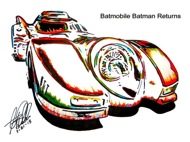 794x596 hot wheels batmobile batman returns tim burton gotham etsy
