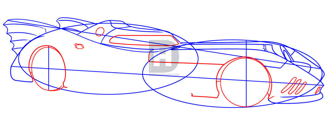 1080x395 how to draw the batmobile, step