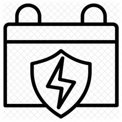 250x250 Vector Battery Sketch, Picture