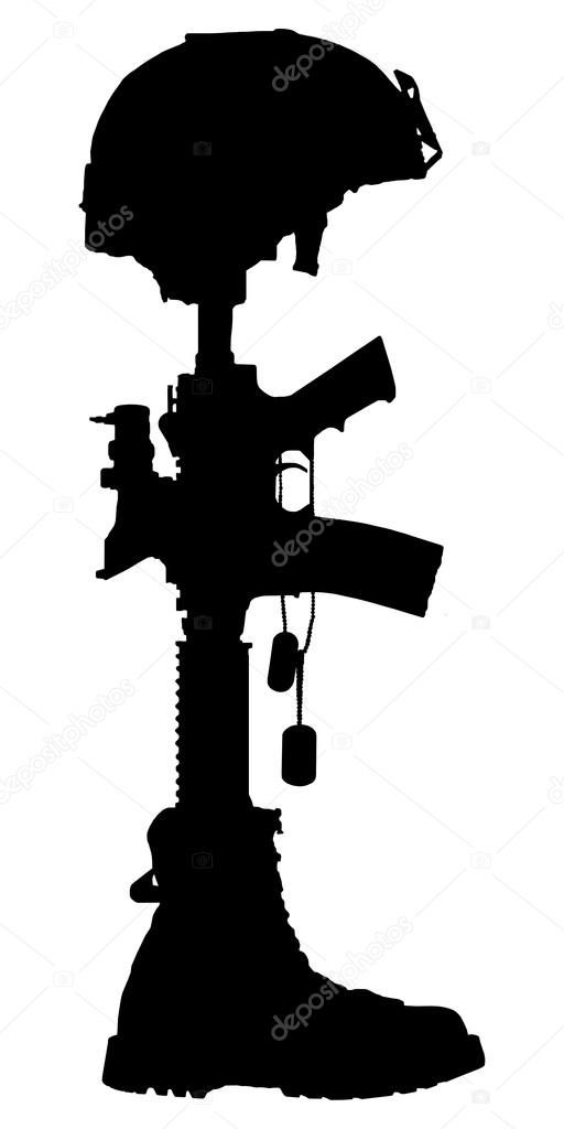 512x1024 Freedom Soldier Silhouette