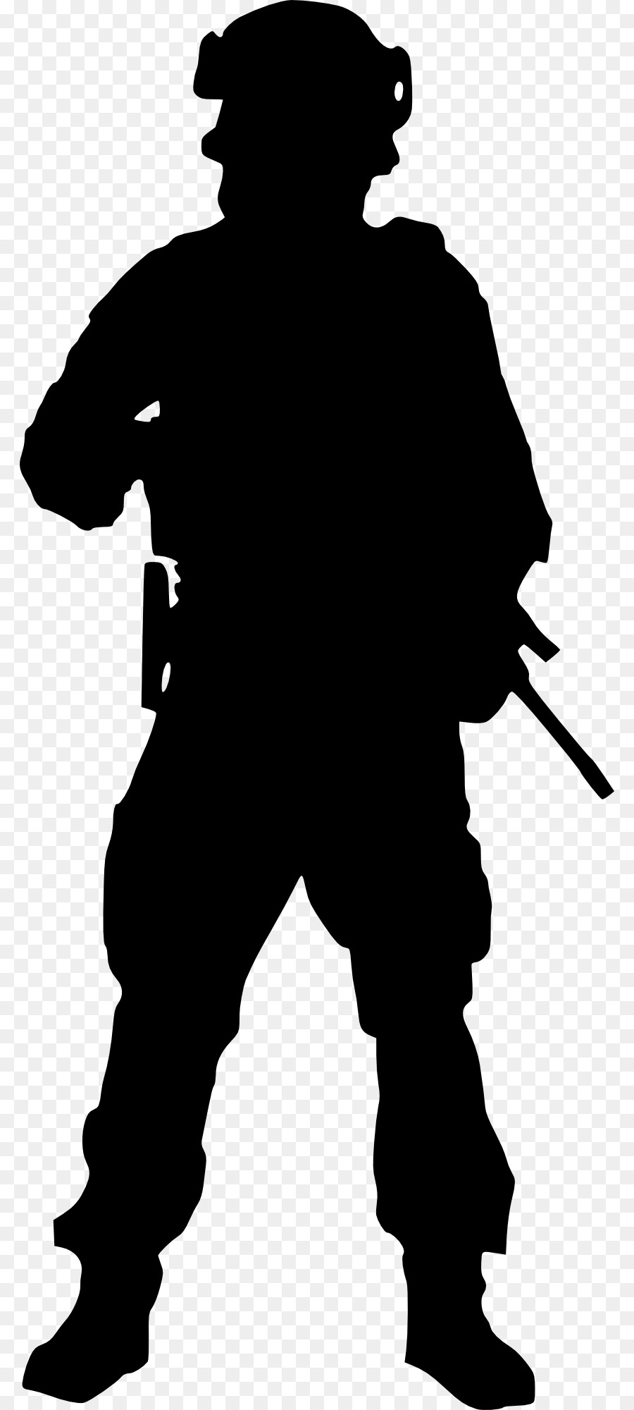 900x2000 Soldier, Silhouette, Drawing, Transparent Png Image Clipart Free