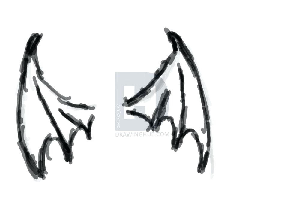 960x720 Easy To Draw Bat Image Titled Draw A Bat Step Easy Draw Bat