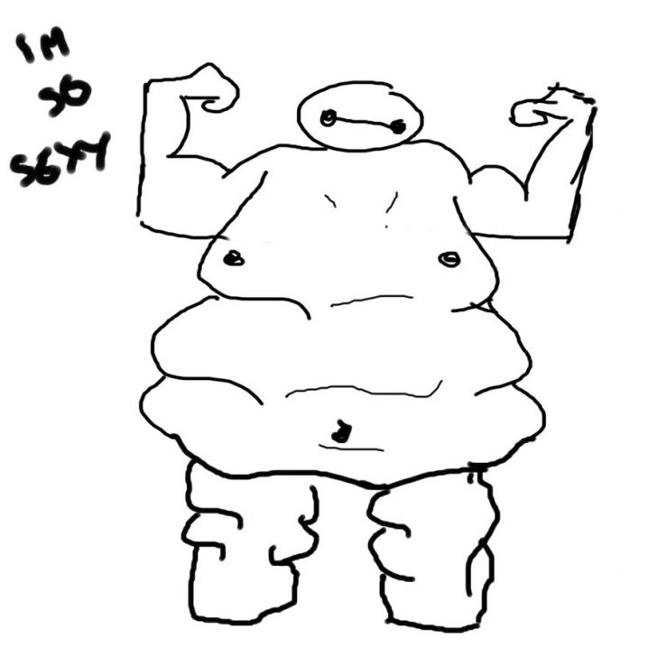 728x728 Big Hero Drawing Baymax Disney Armor Baby Sketch Iydunetwork