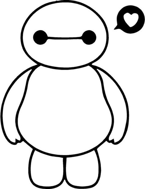 474x616 Cute Baymax Big Hero Vinyl Decal Die Cut Sticker