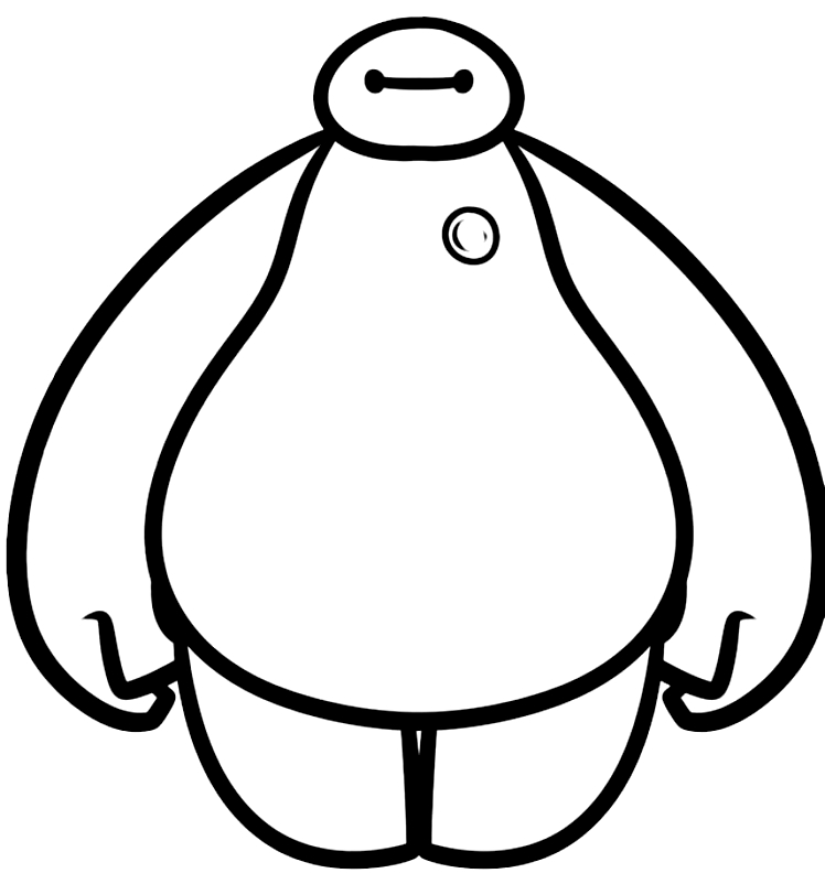 748x792 Drawing Baymax