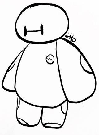 320x435 Fan Art Of Baymax I Don't Own Big Hero