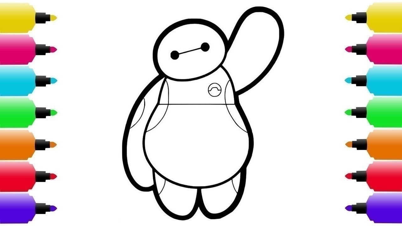 1280x720 How To Draw Baymax From Big Hero