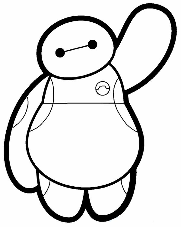 600x754 Drawing Baymax For Free Download