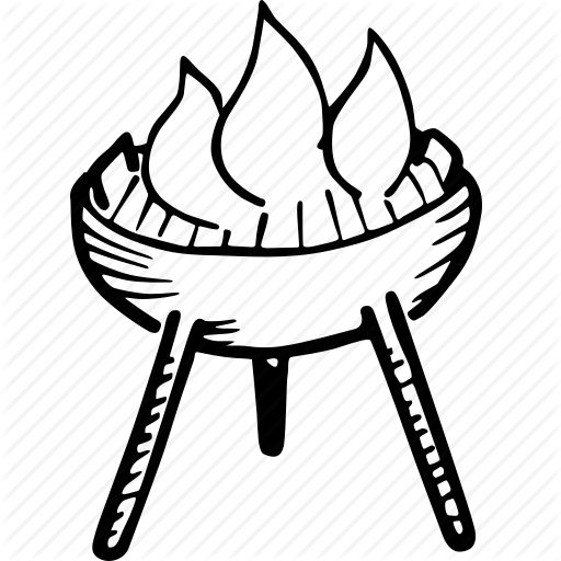 512x512 Barbecue, Bbq, Fire, Fireplace, Flame, Grill, Picnic Icon
