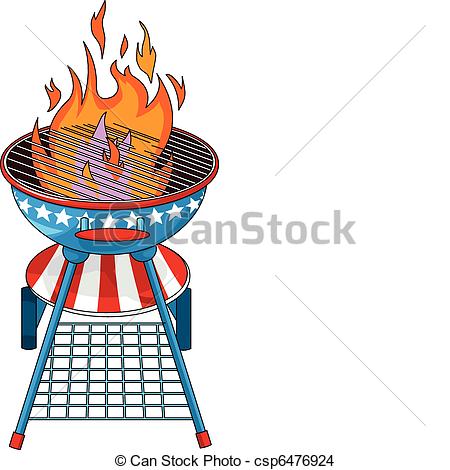 450x470 Red, White And Bbq Drawing