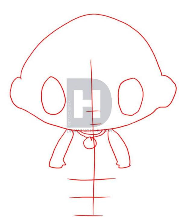 600x720 How To Draw Kai Lan, Step