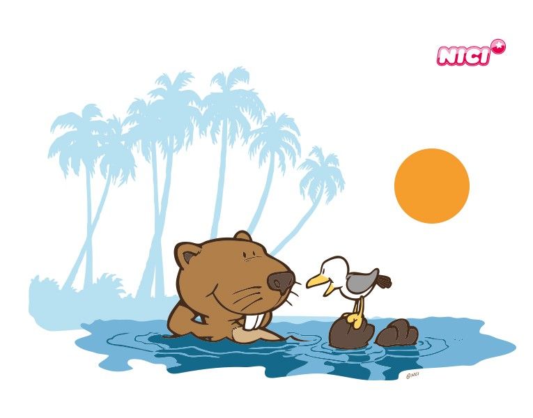 765x600 Wandtattoo Summer Picture Books Drawings, Cartoon Drawings