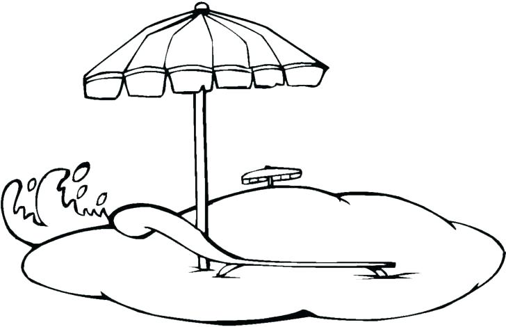 728x470 Beach Drawing For Kids