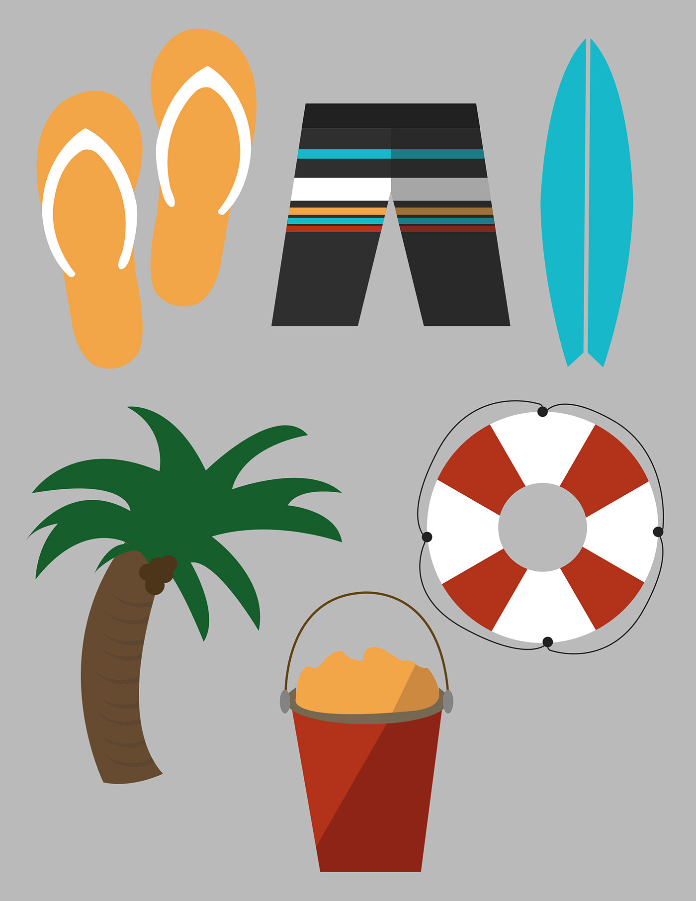 1400x1812 Beach Icon Set On Behance