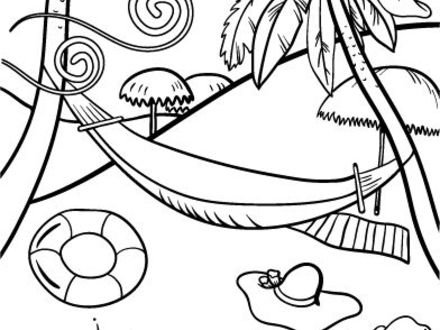 440x330 Free Beach Coloring Pages, Best Beach Coloring Pages Ideas